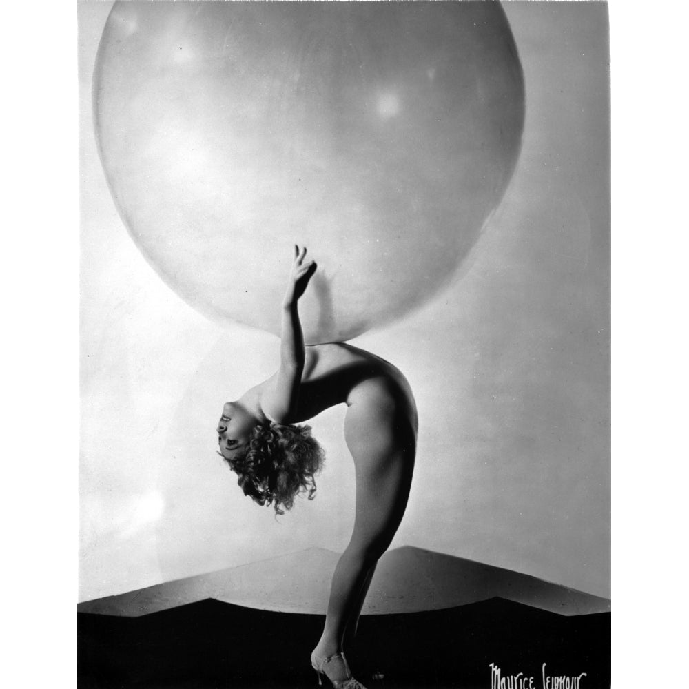 A Portrait Of Sally Rand Nude with A Ball Photo Print Image 1