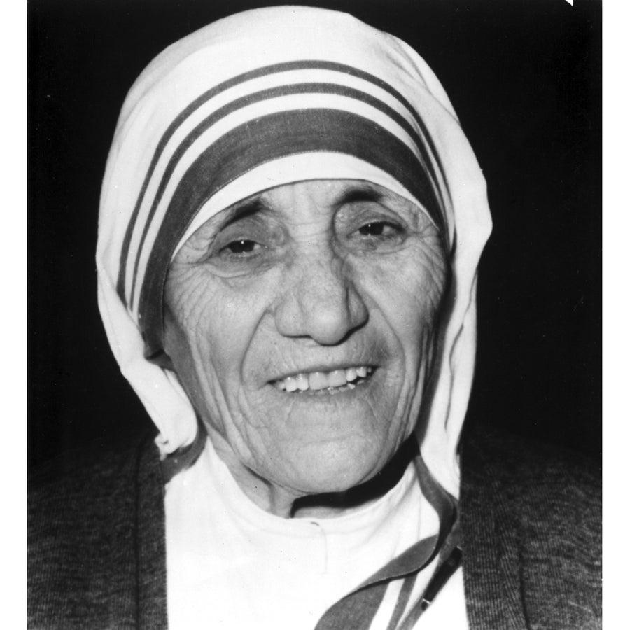 Mother Teresa Portrait in Classic Photo Print Image 1