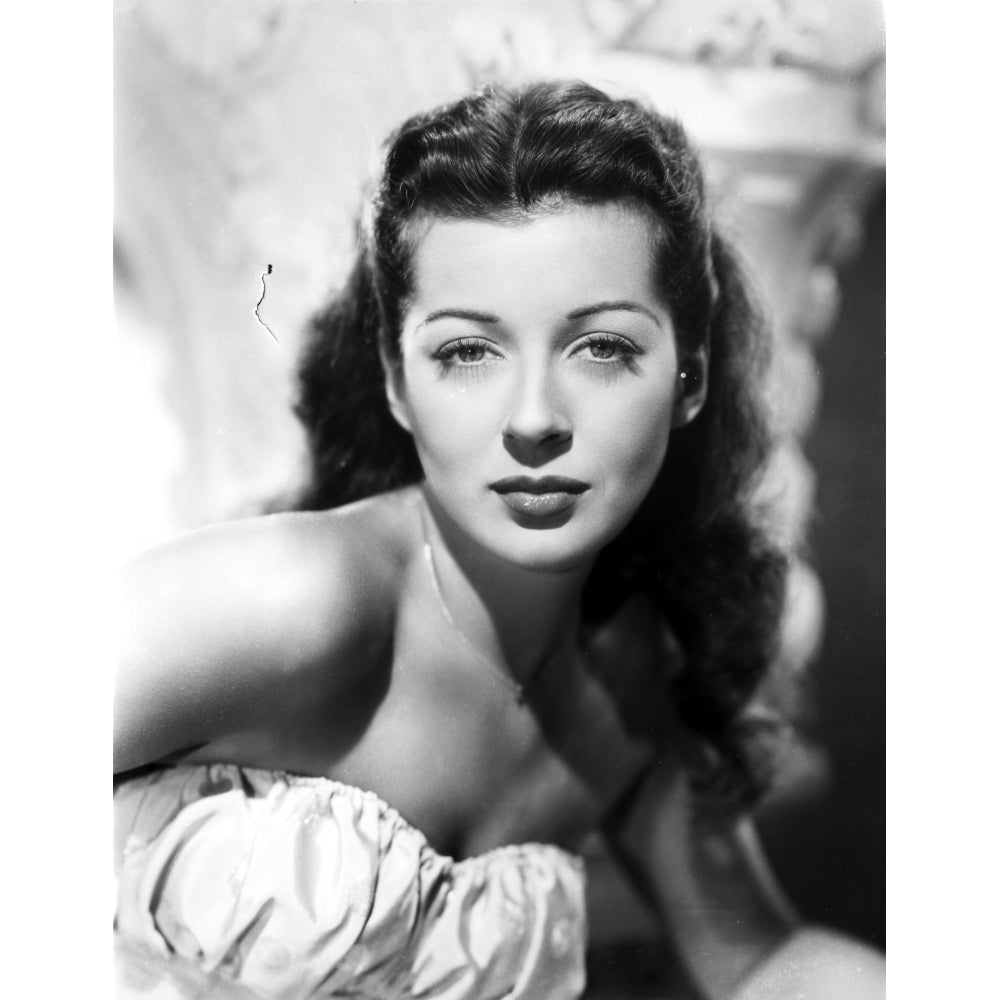 Gail Russell Posed in White Photo Print Image 1