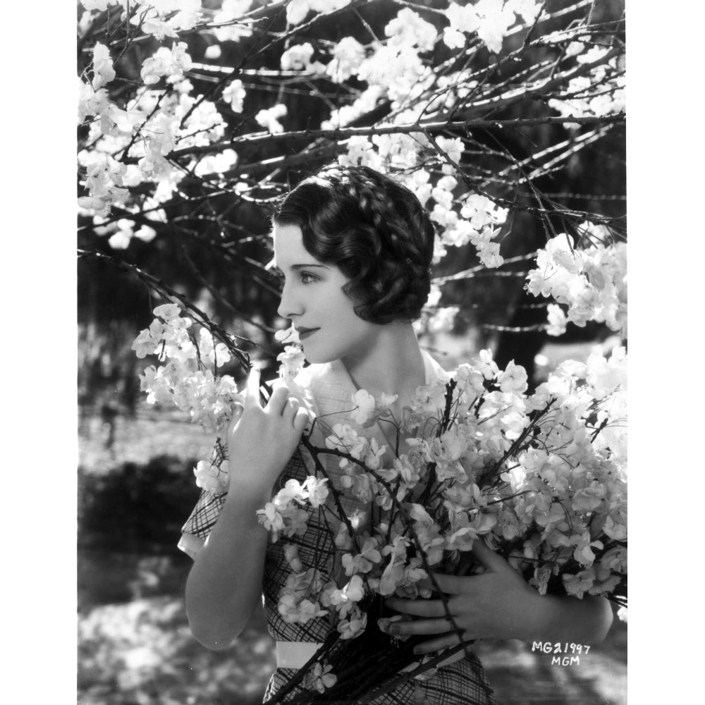 Norma Shearer Portrait in Plaid Dress Photo Print Image 1