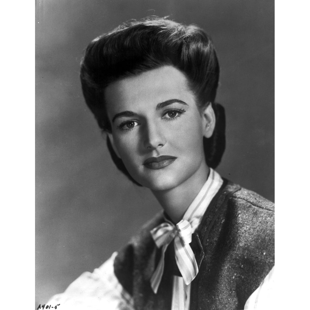 Peggy Stewart Looking Serious in Black and White Close Up Portrait Photo Print Image 1