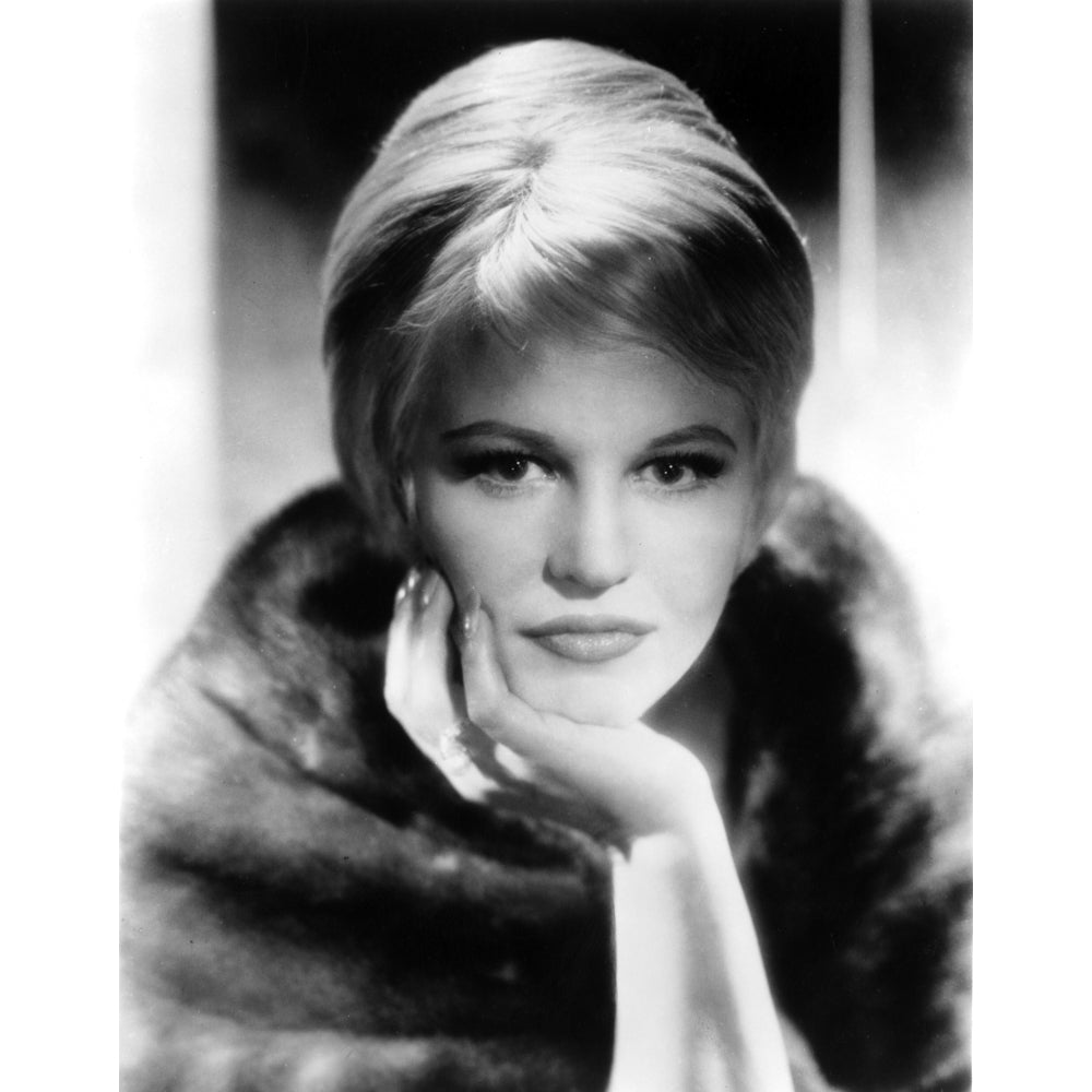 Peggy Lee Head Leaning on Hand with faux Scarf Close Up Portrait Photo Print Image 1