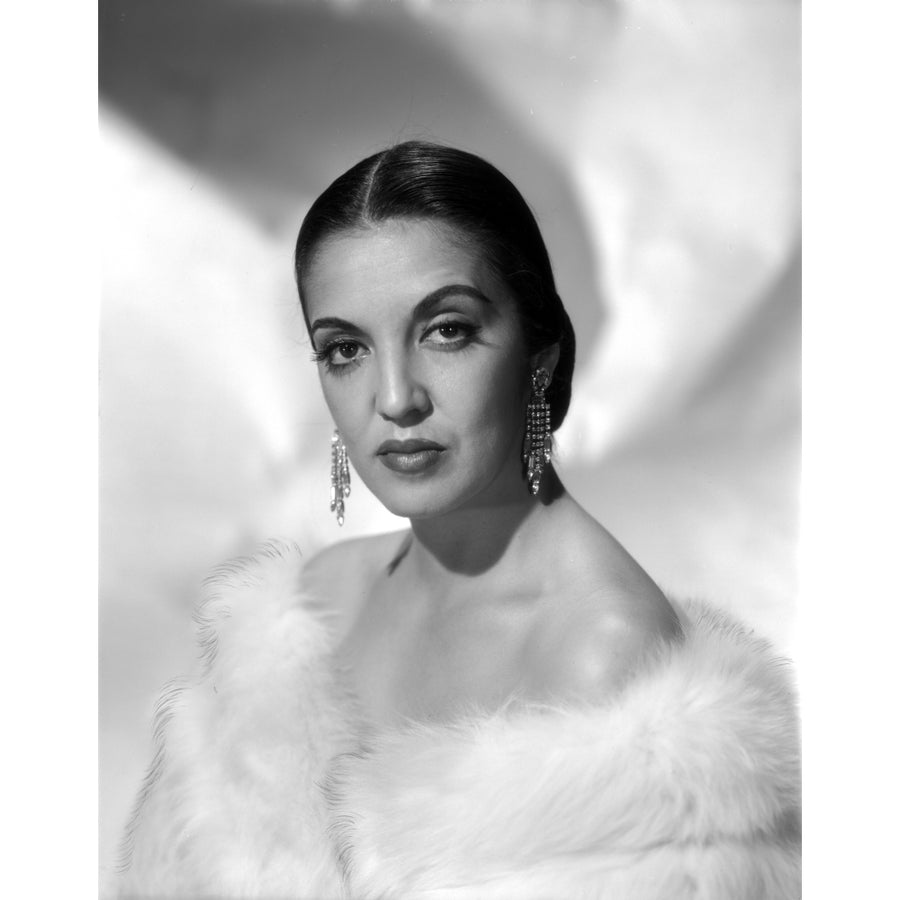 Katy Jurado Wearing White Furry Outfit Photo Print Image 1