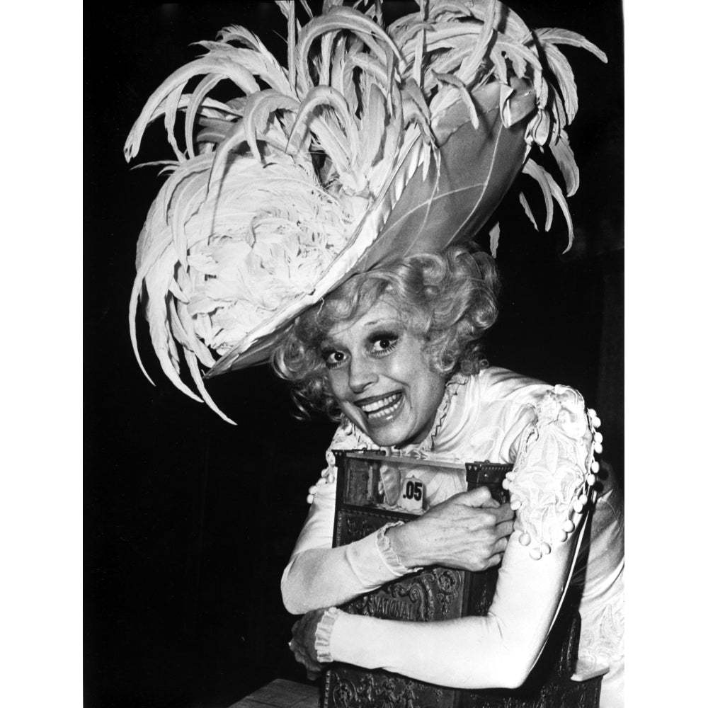 Carol Channing wearing a Feathered Hat Photo Print Image 1