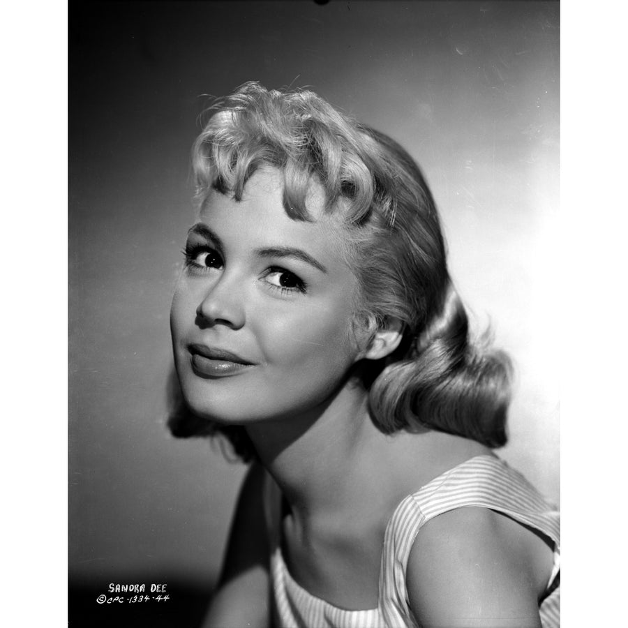 Sandra Dee in White Mini Skirt Portrait Photo Print Image 1