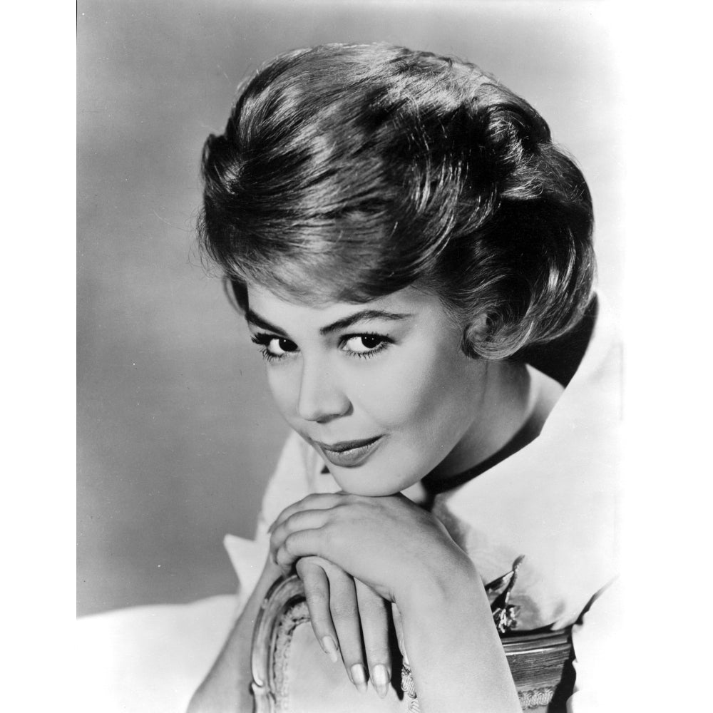 Sandra Dee Black and White Close Up Portrait Photo Print Image 1