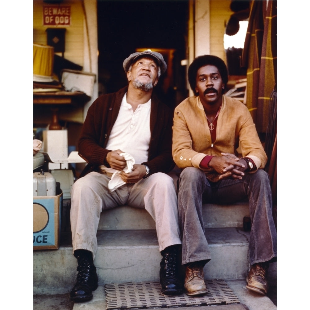 Sanford and Son Siting on Couch Together Photo Print Image 1