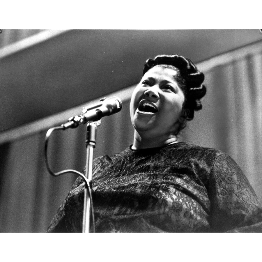 Mahalia Jackson singing in Classic Photo Print Image 1