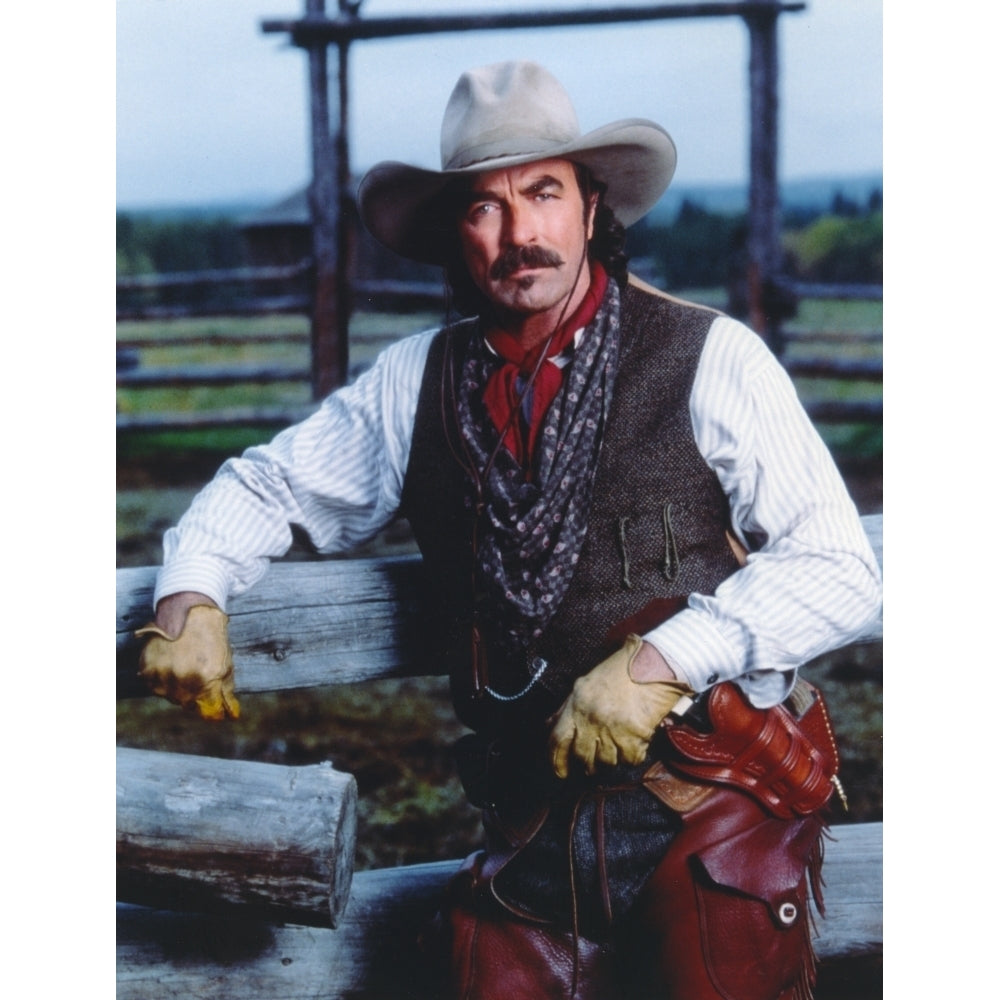 Tom Selleck in Cow Bot Outfit Portrait Photo Print Image 1