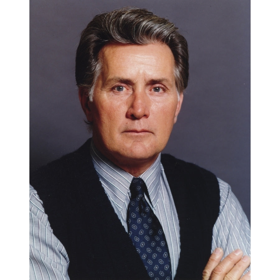 Martin Sheen in Black Vest and White Shirt Portrait Photo Print Image 1