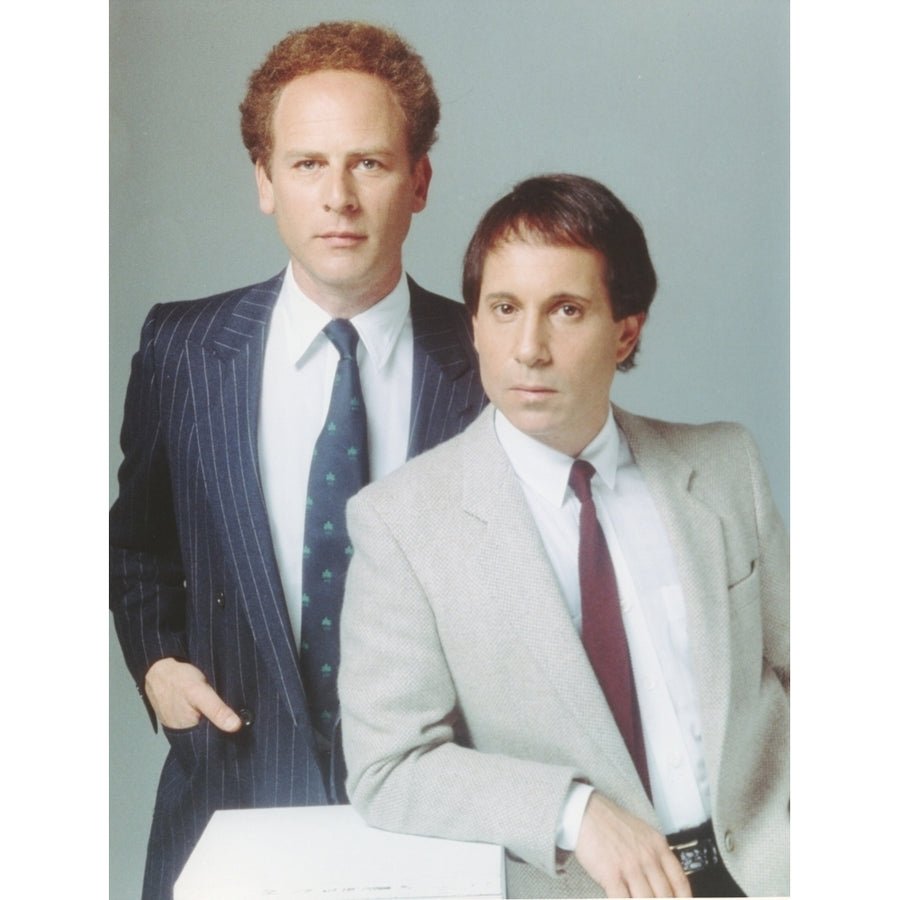 Simon and Garfunkel wearing a Coat and Tie in a Portrait Photo Print Image 1