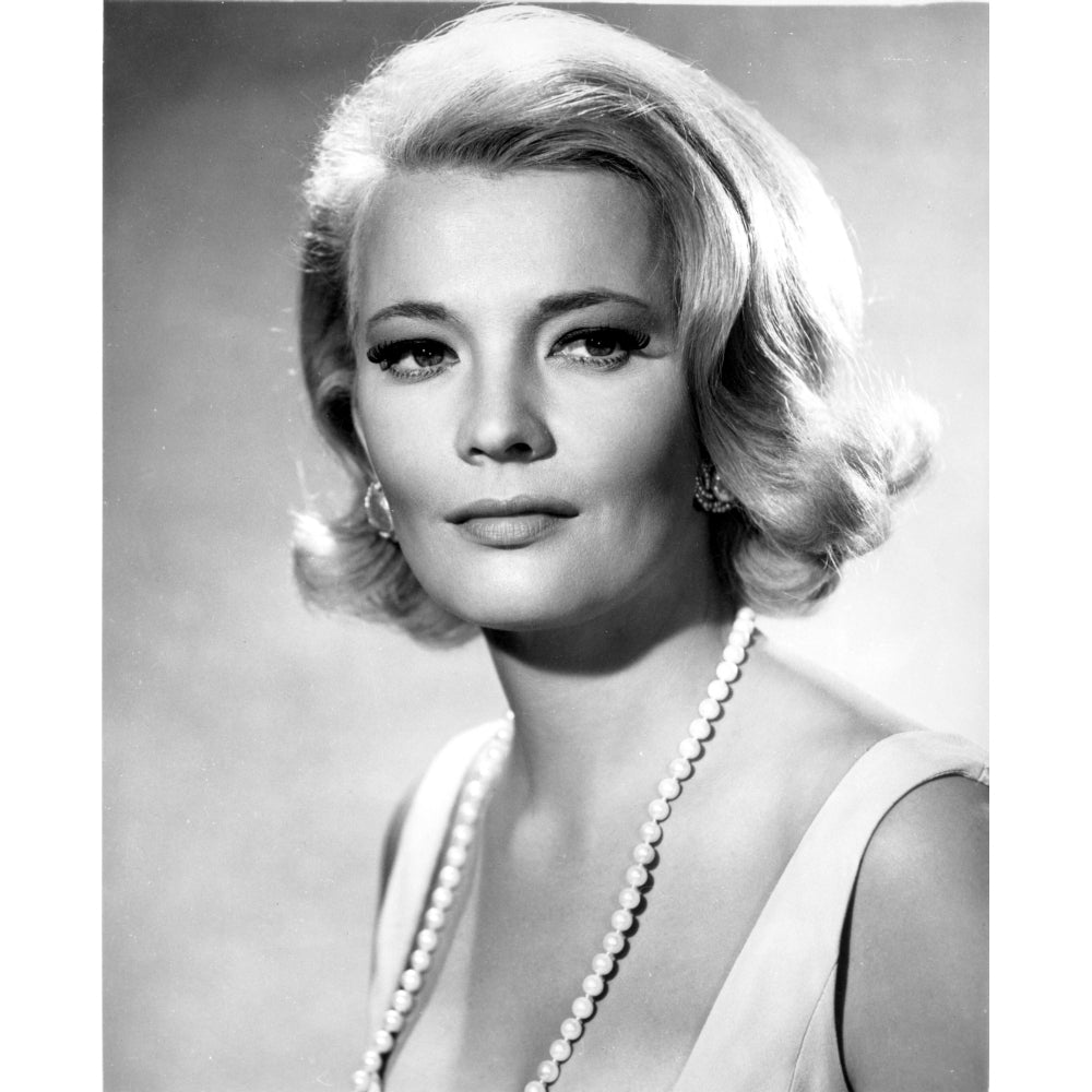 Gena Rowlands Posed in White Photo Print Image 1