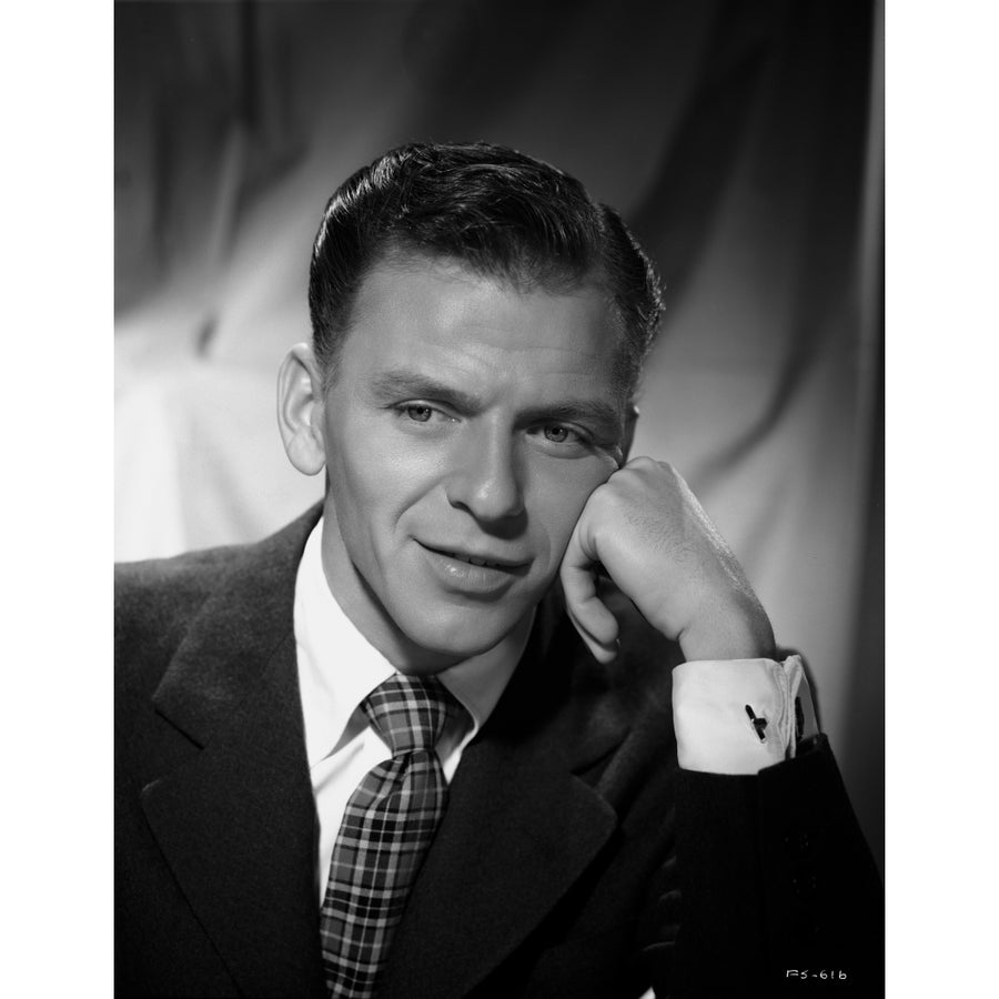 Frank Sinatra Leaning on Hand in Suit Photo Print Image 1