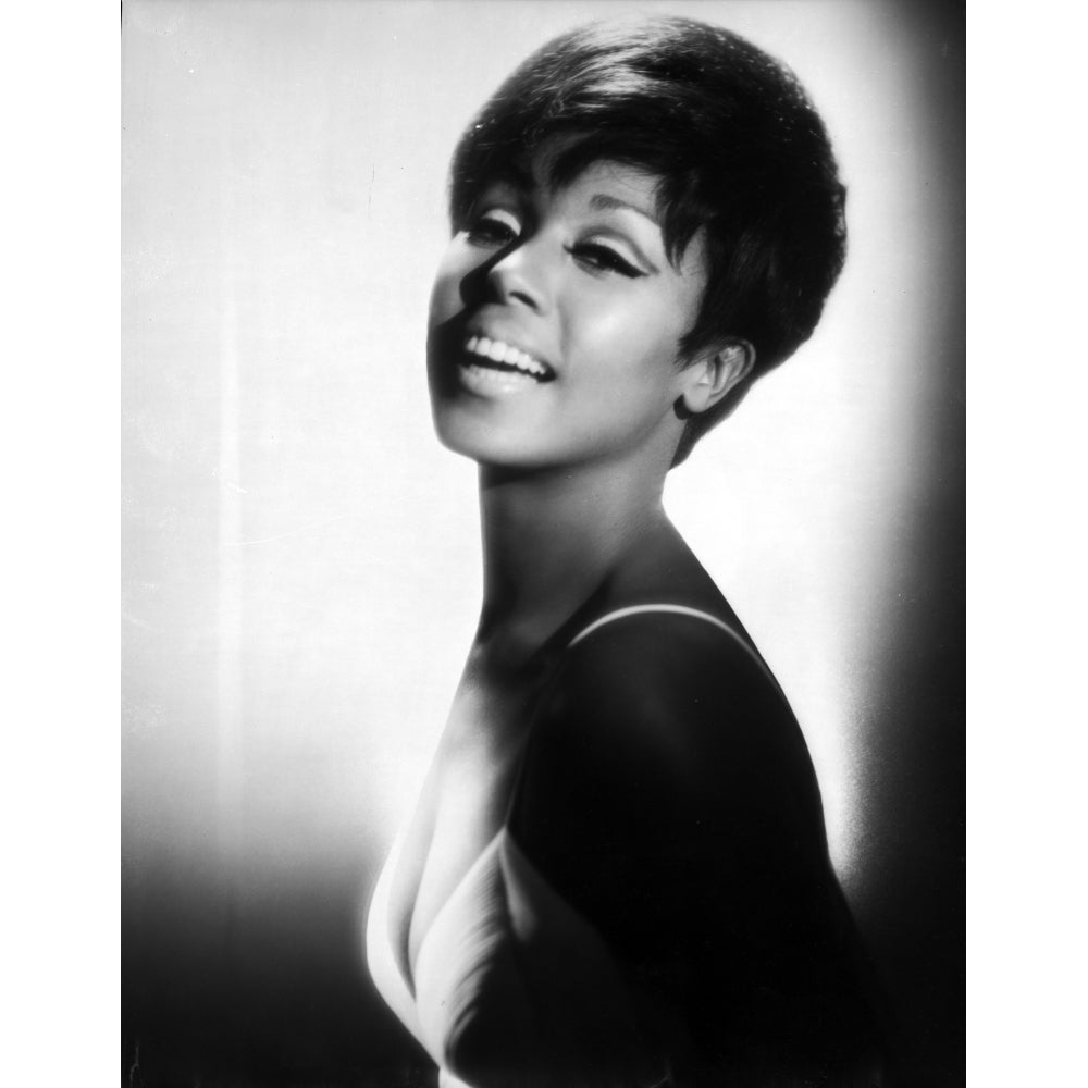 Diahann Carroll Portrait wearing White Dress Photo Print Image 1