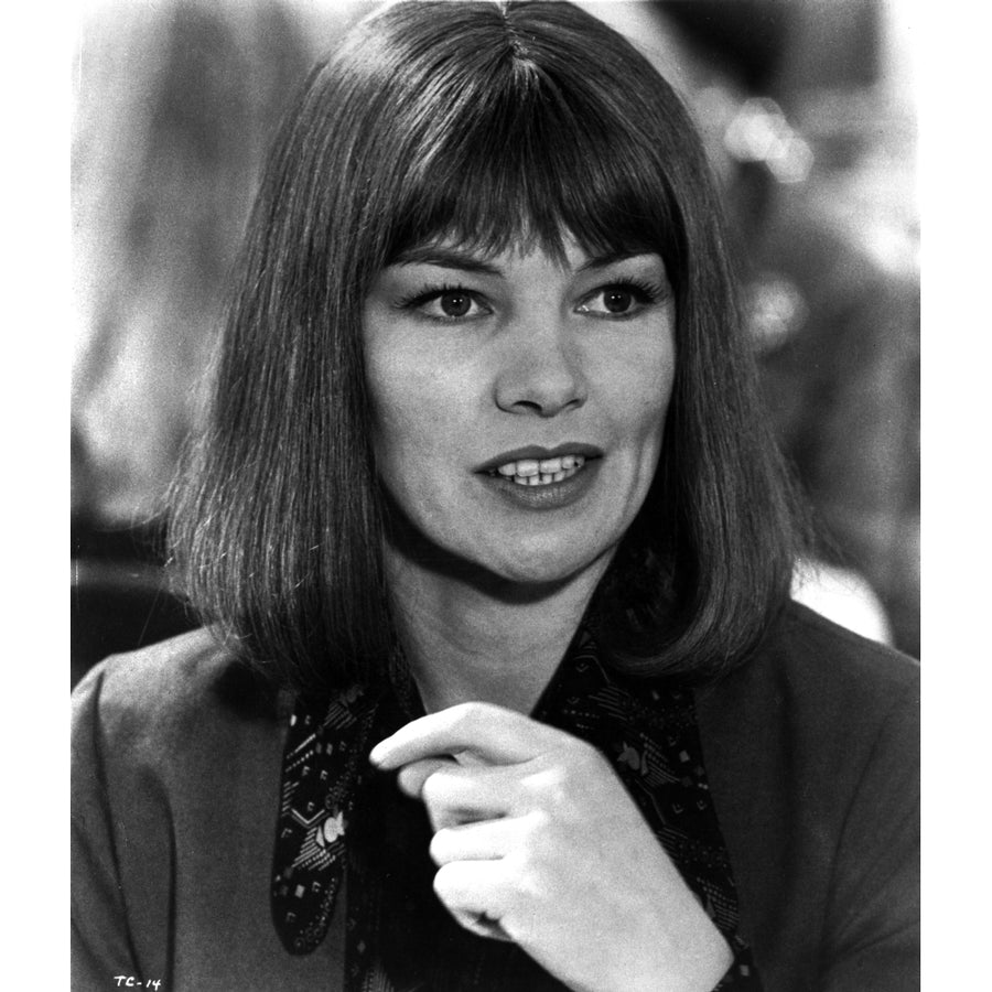 Portrait of Glenda Jackson in Black and White Photo Print Image 1