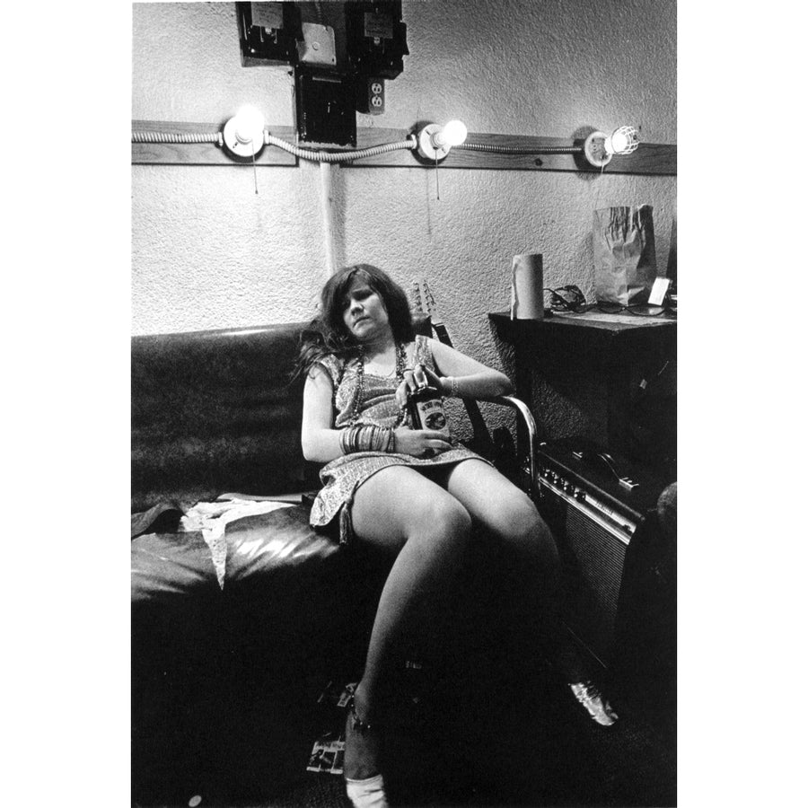 Janis Joplin Reclining in Classic Photo Print Image 1