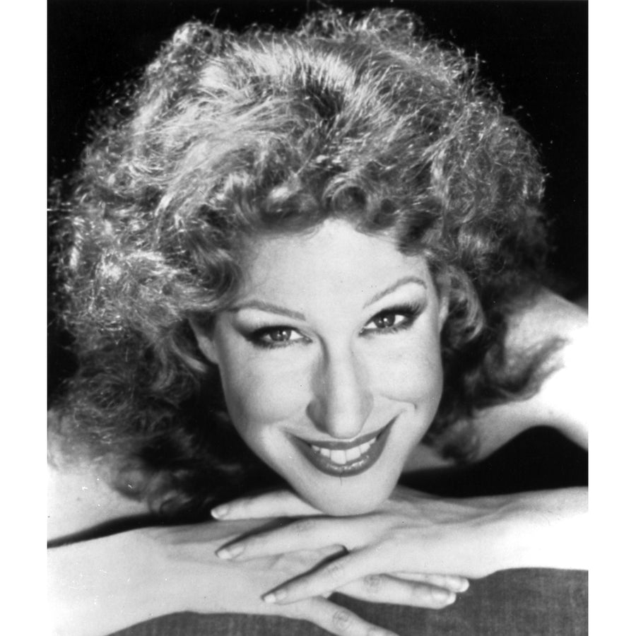 Bette Midler Portrait with Fingers Crossed and Chin Leaning on Hand Photo Print Image 1