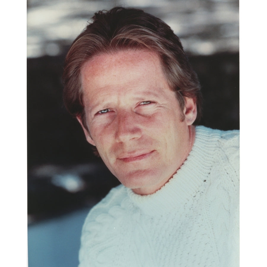 Peter Strauss Posed in White Sweater Portrait Photo Print Image 1