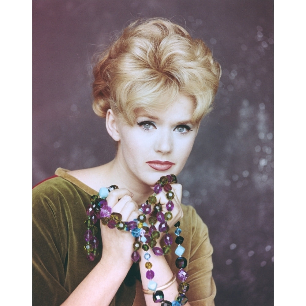 Connie Stevens Posed in Brown Blouse Portrait Photo Print Image 1