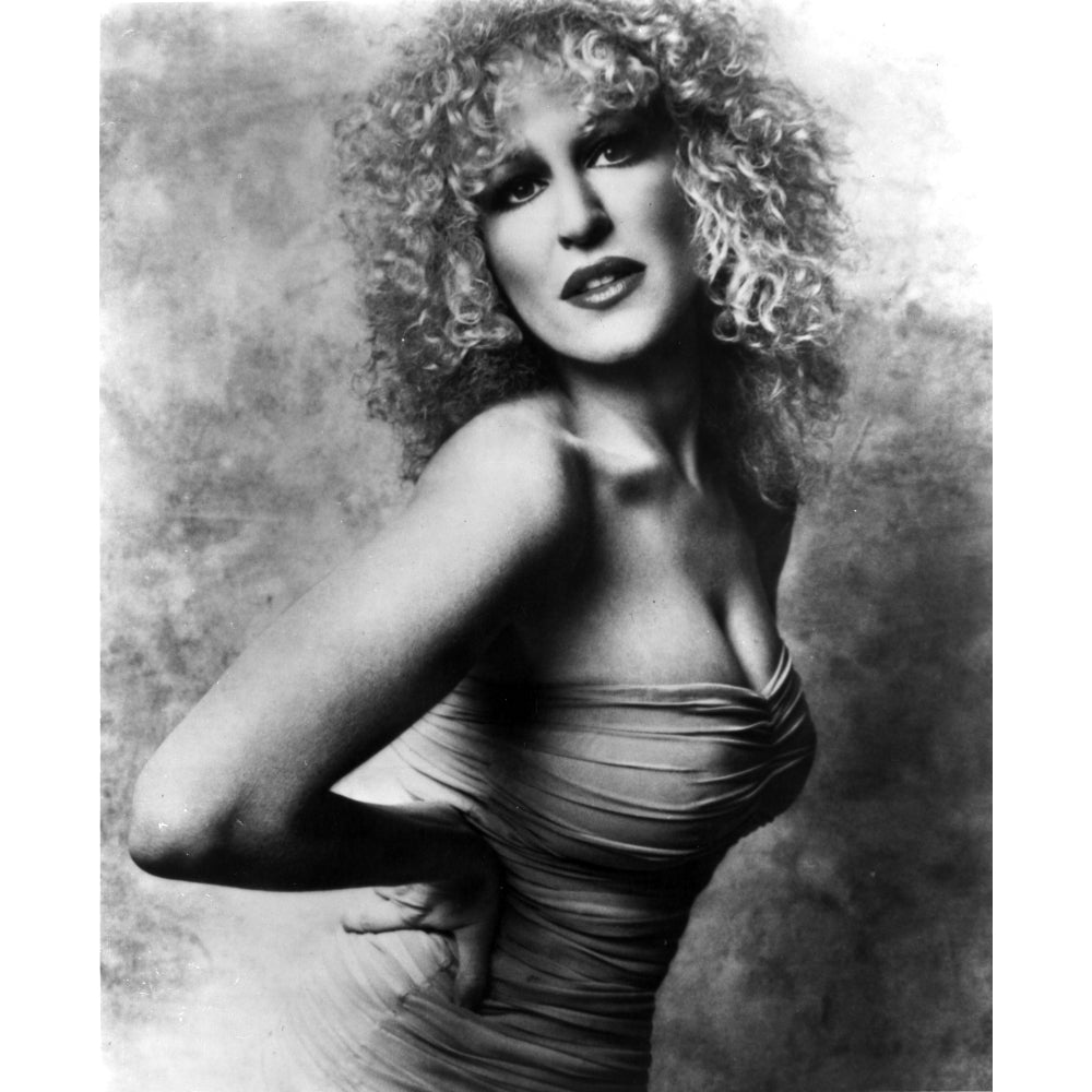 Bette Midler Portrait with Hands on the Waist Leaning Forward in Tube Dress Photo Print Image 1