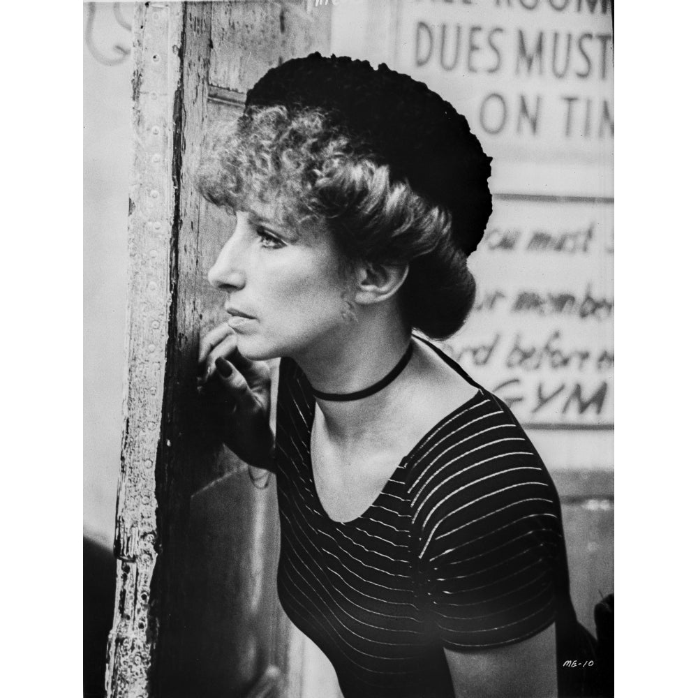 Barbra Streisand on Stripes Top Looking Away Photo Print Image 1