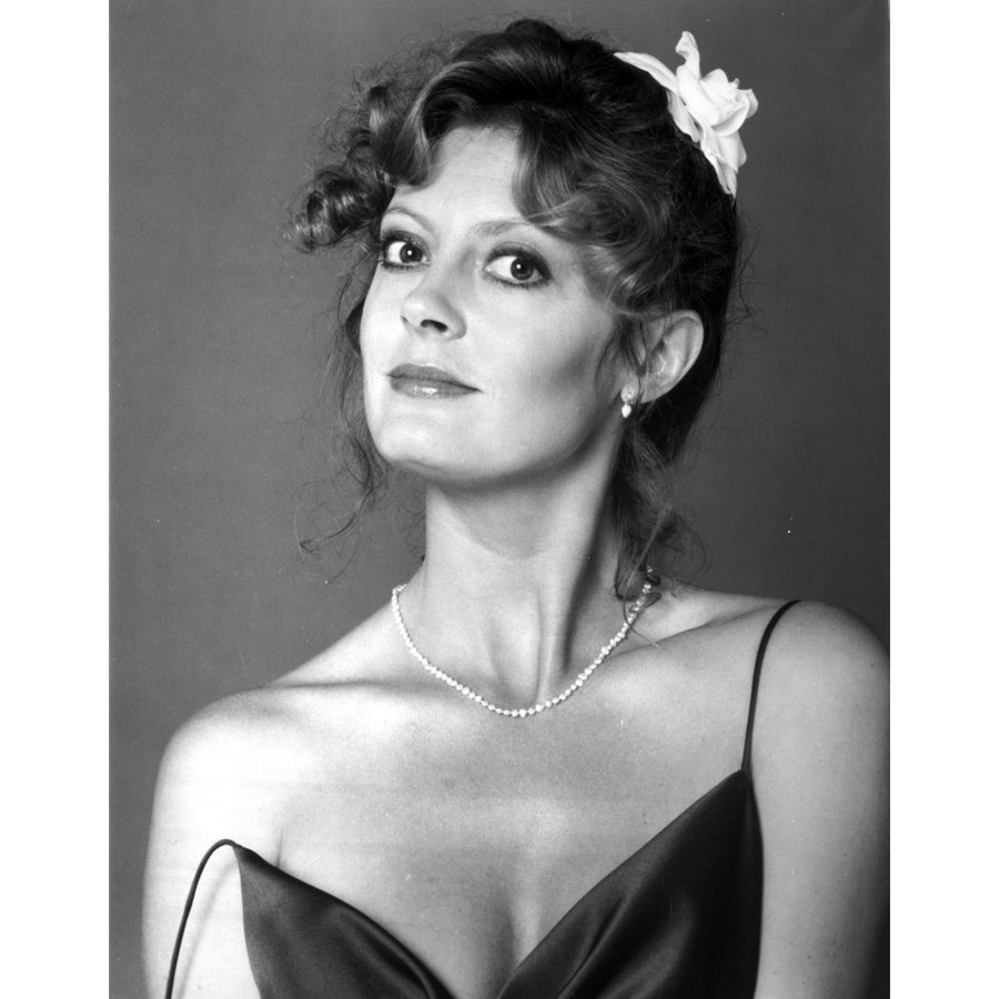 Susan Sarandon in a Black Dress with Necklace Photo Print Image 1