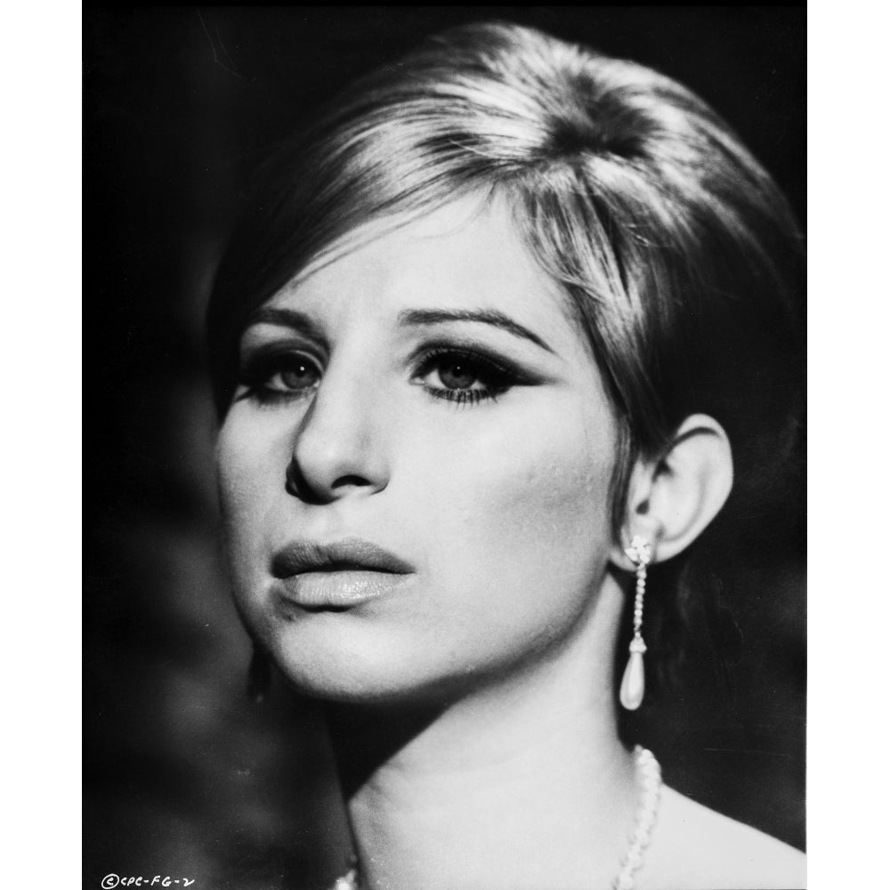 Barbra Streisand Close Up Portrait in Classic Photo Print Image 1