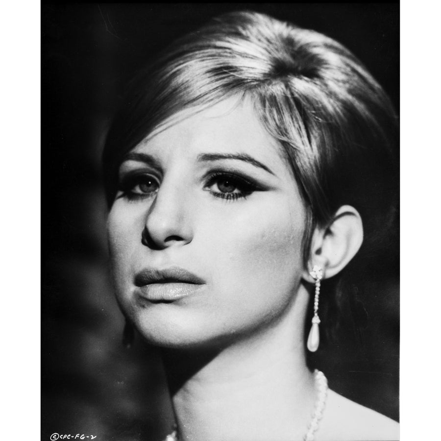 Barbra Streisand Close Up Portrait in Classic Photo Print Image 1