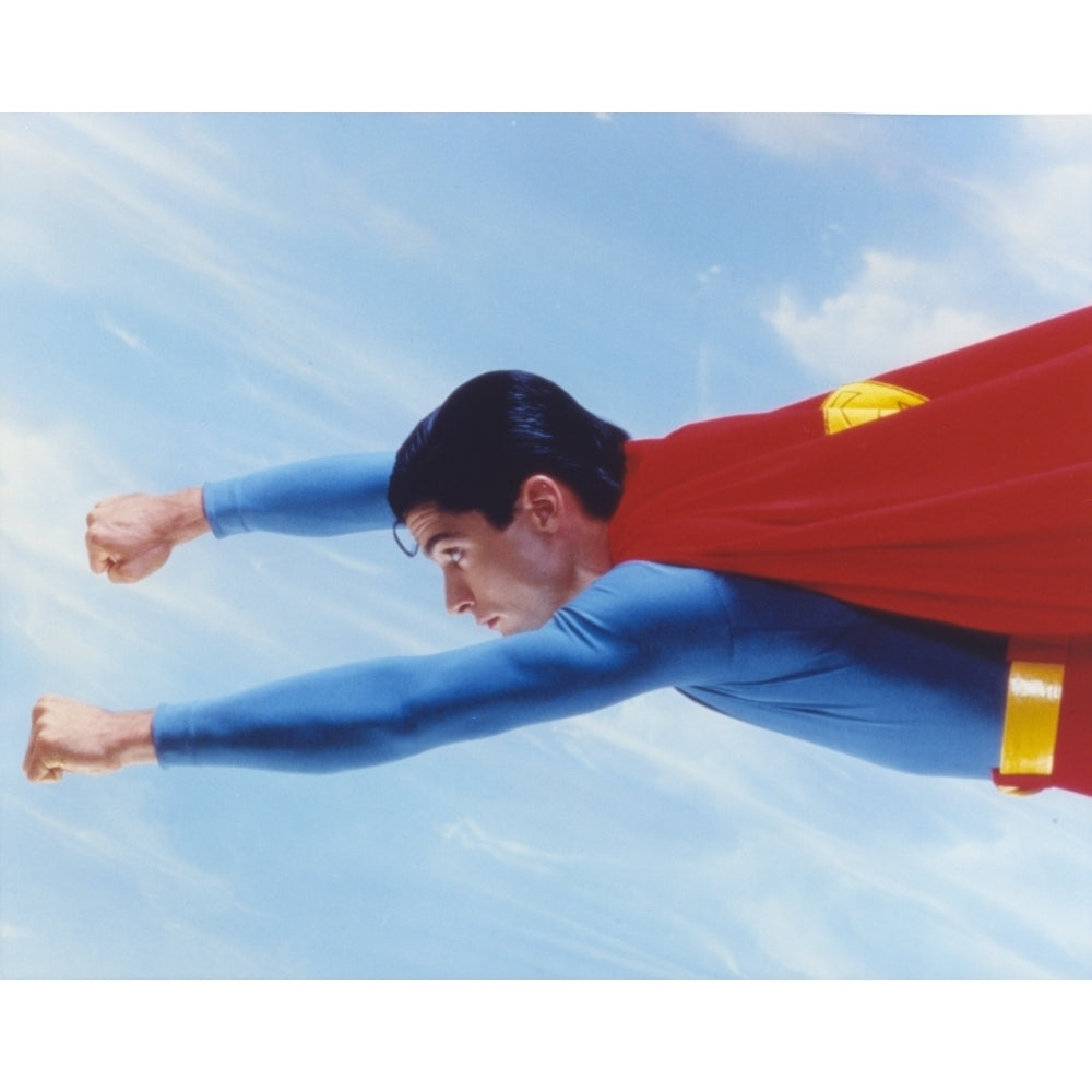 Superboy Flying High in the Sky Photo Print Image 1