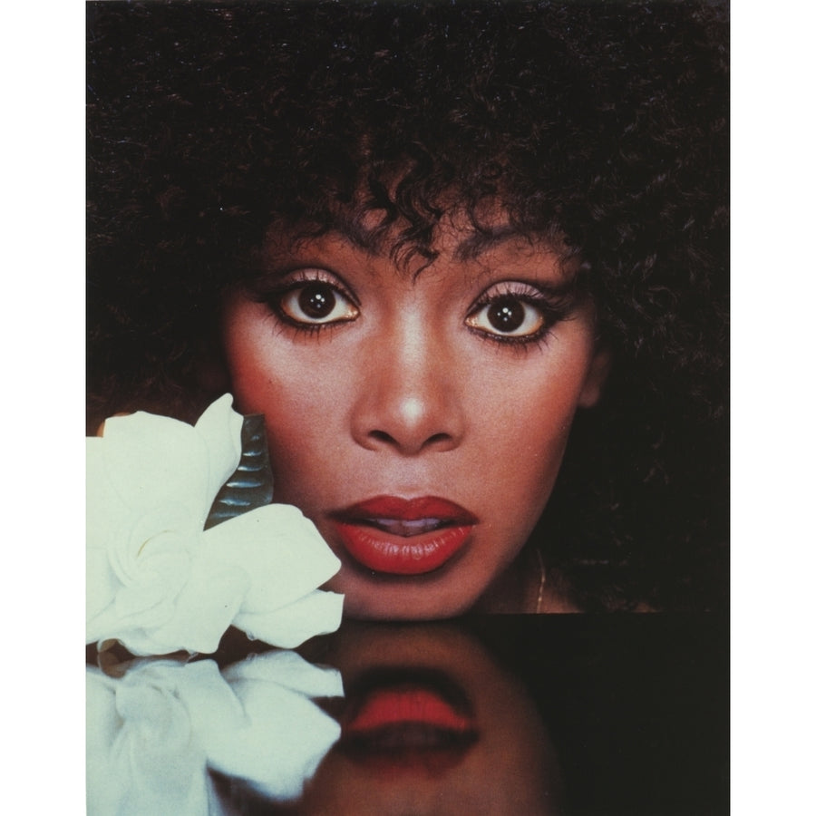 Donna Summer Putting Her Head on the Table Photo Print Image 1