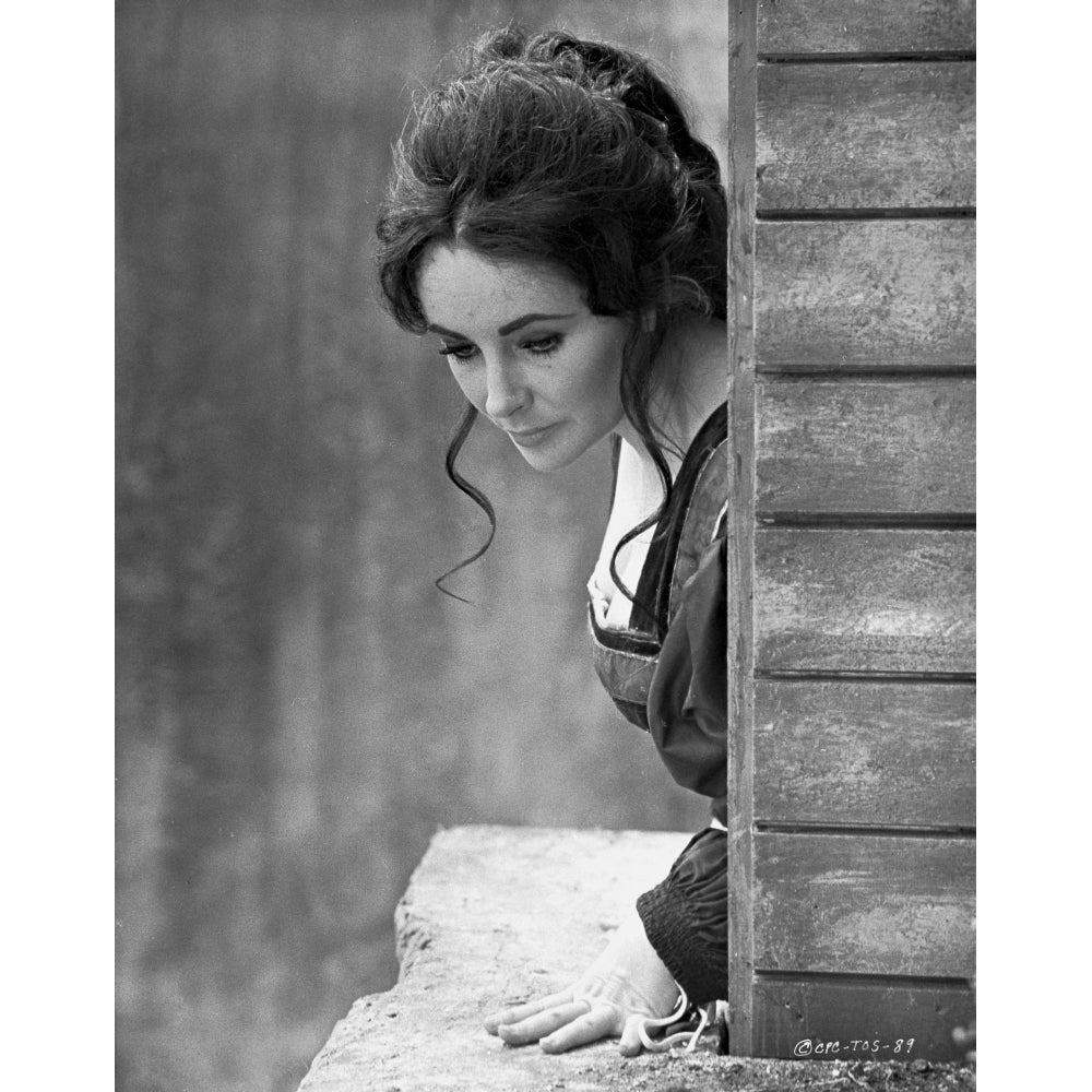 Elizabeth Taylor Looking Down in Classic Photo Print Image 1