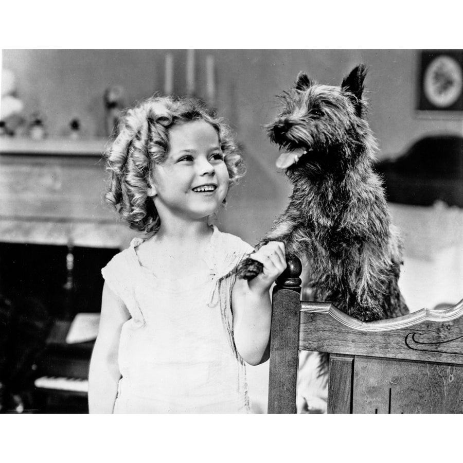 Shirley Temple Playing a Dog in White Dress Photo Print Image 1