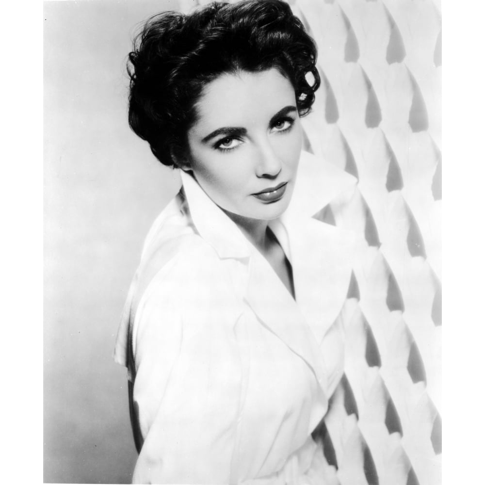 Elizabeth Taylor Posed in Coat Classic Portrait Photo Print Image 1