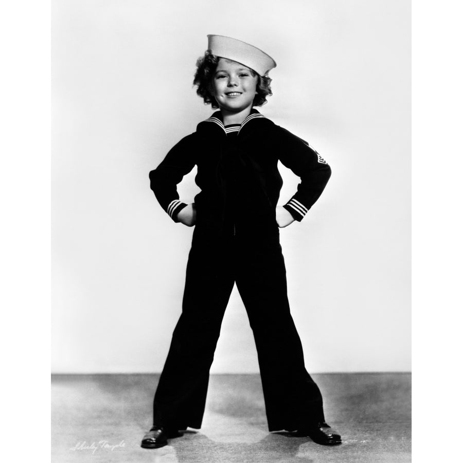 Shirley Temple Posed in Sailor Suit Photo Print Image 1