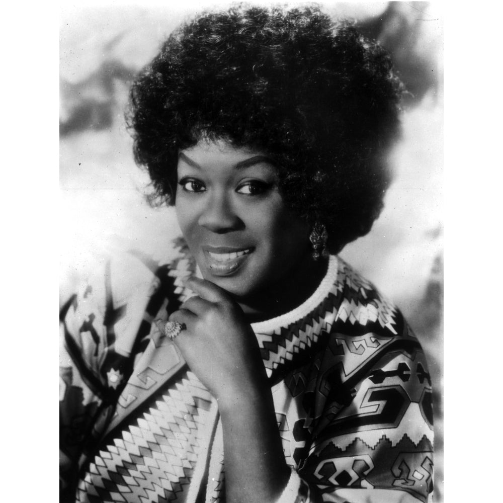 Sarah Vaughan in Black and White Portrait Photo Print Image 1