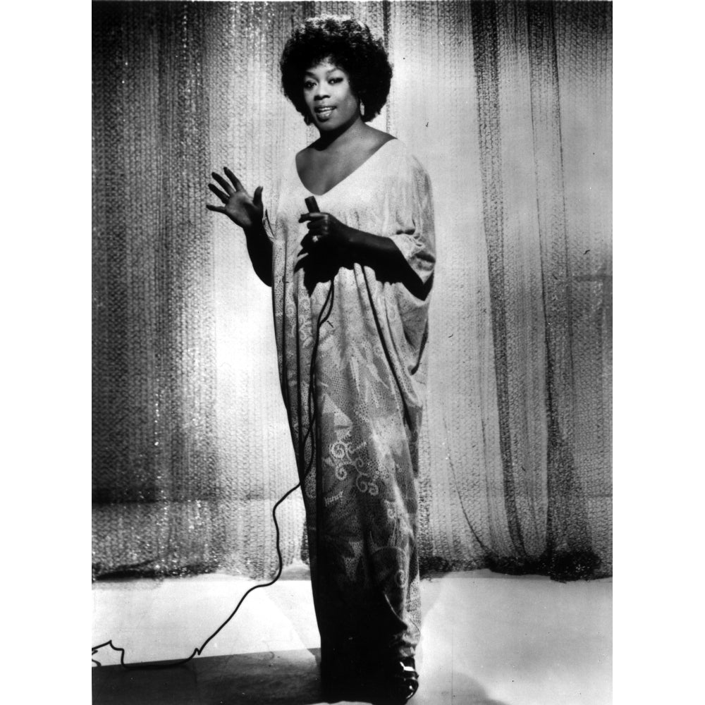 Sarah Vaughan singing in Classic Photo Print Image 1