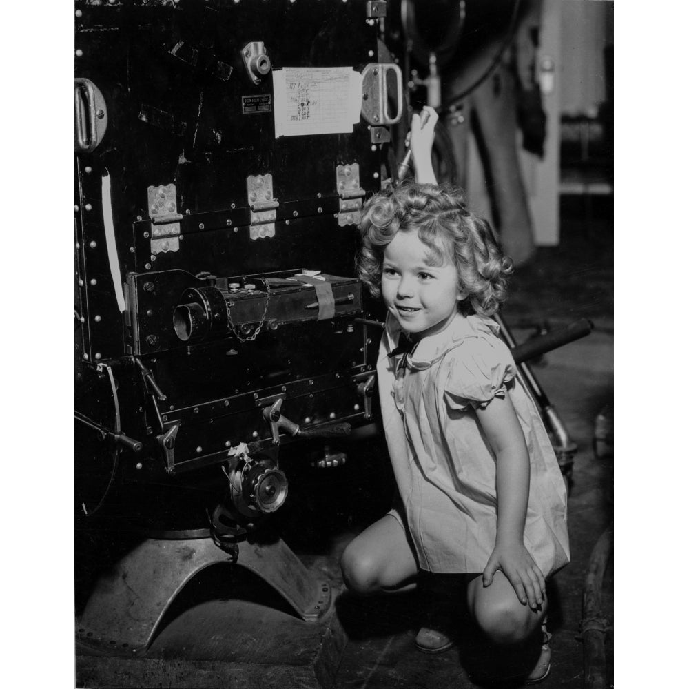 Shirley Temple Squatting in Dress Photo Print Image 1