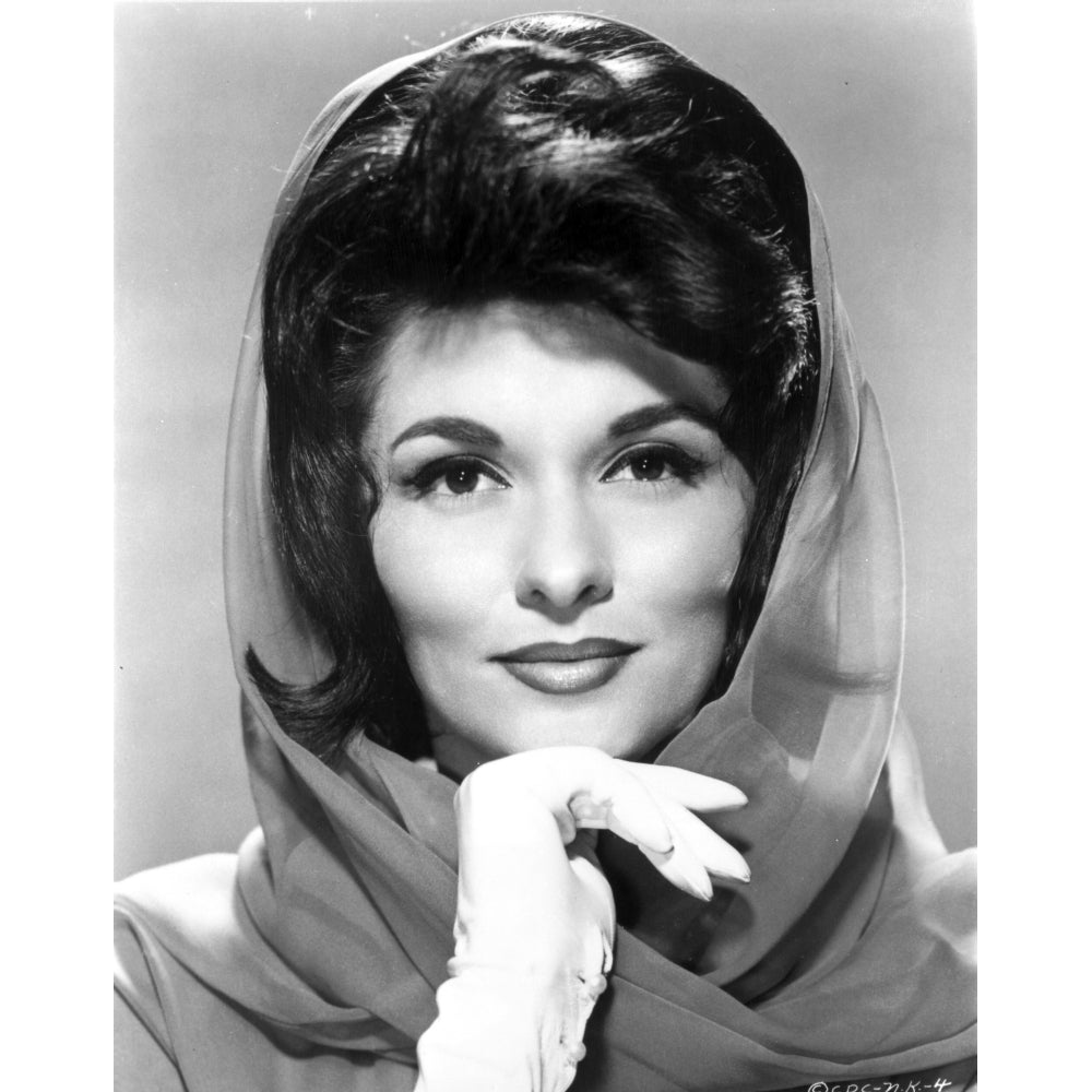 Nancy Kovack Portrait in Shawl with Gloves Photo Print Image 1