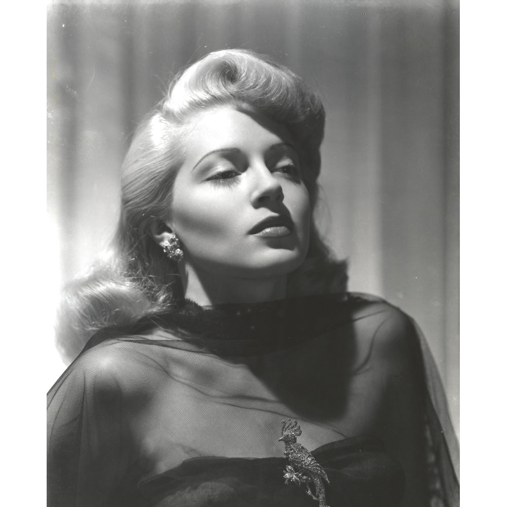 Close Up Portrait of Lana Turner with Eyes Closed Photo Print Image 1