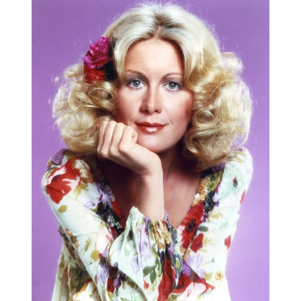 Joan Van Ark Portrait in Floral Dress Photo Print Image 1