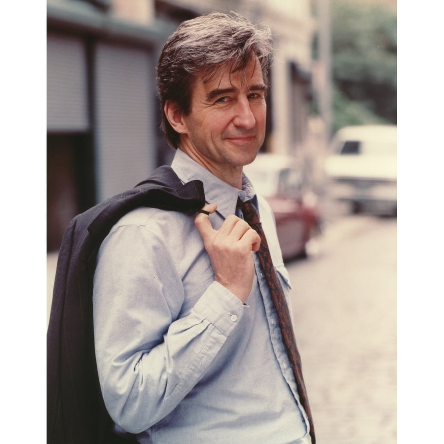 Sam Waterston Portrait in Blue Long Sleeves Photo Print Image 1