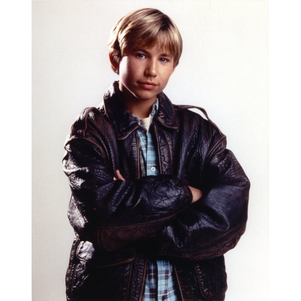 Jonathan Thomas Posed in Black Leather Jacket Photo Print Image 1