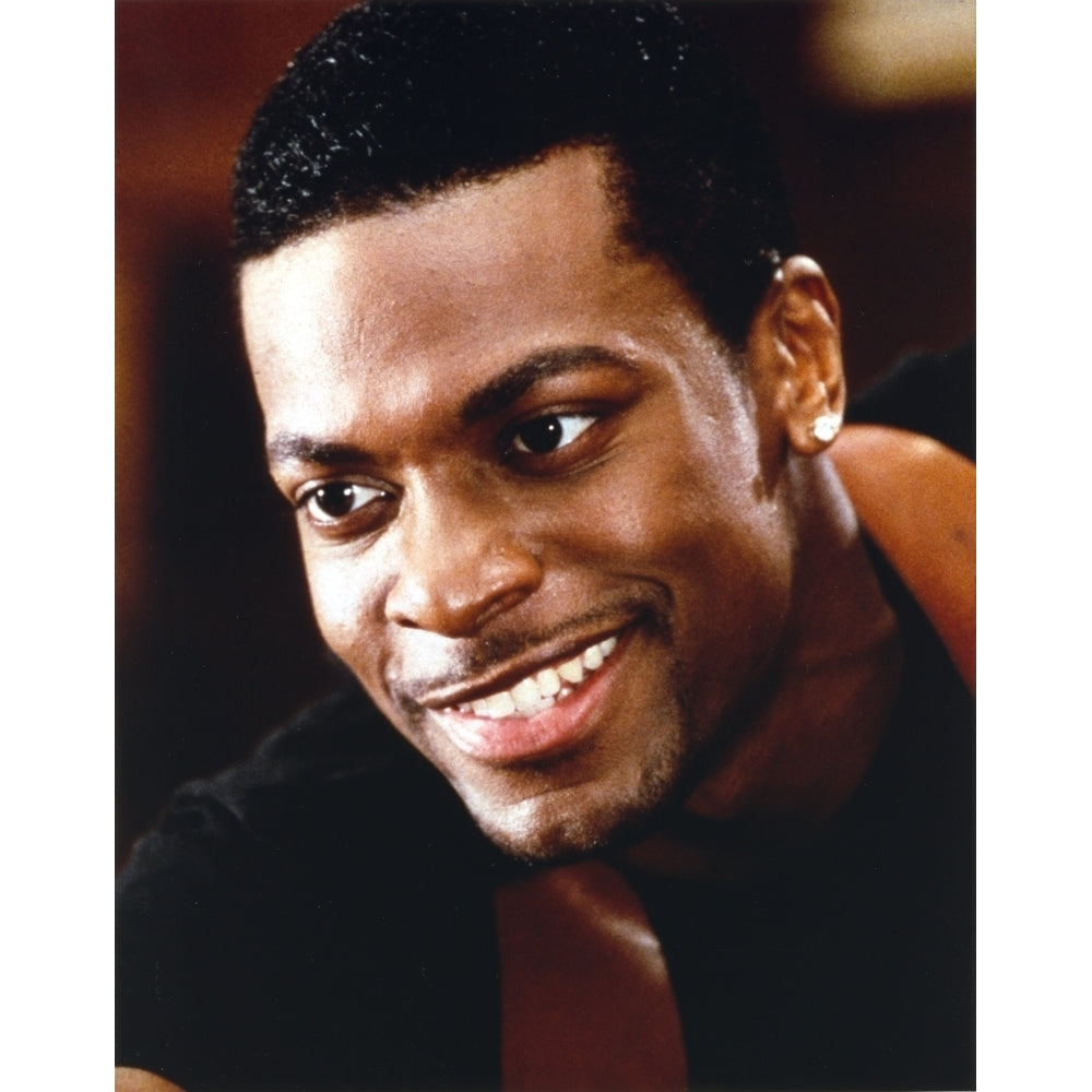 Chris Tucker Posed in Black Shirt Photo Print Image 1