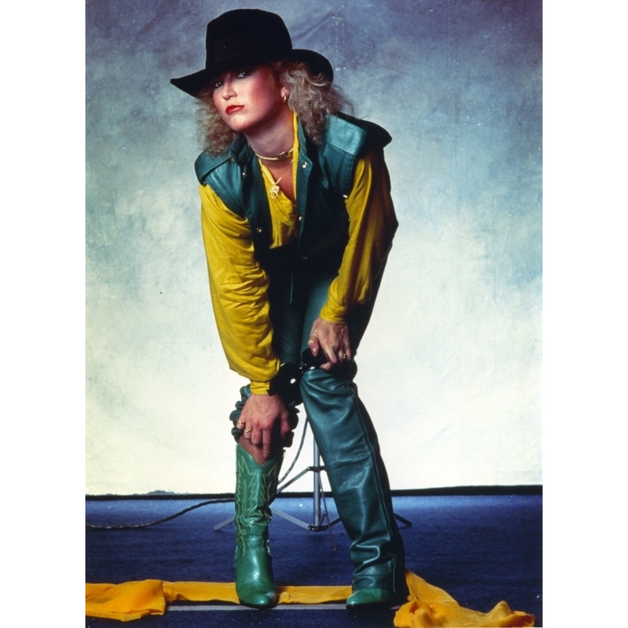 Tanya Tucker Posed in Yellow Sleeves Photo Print Image 1