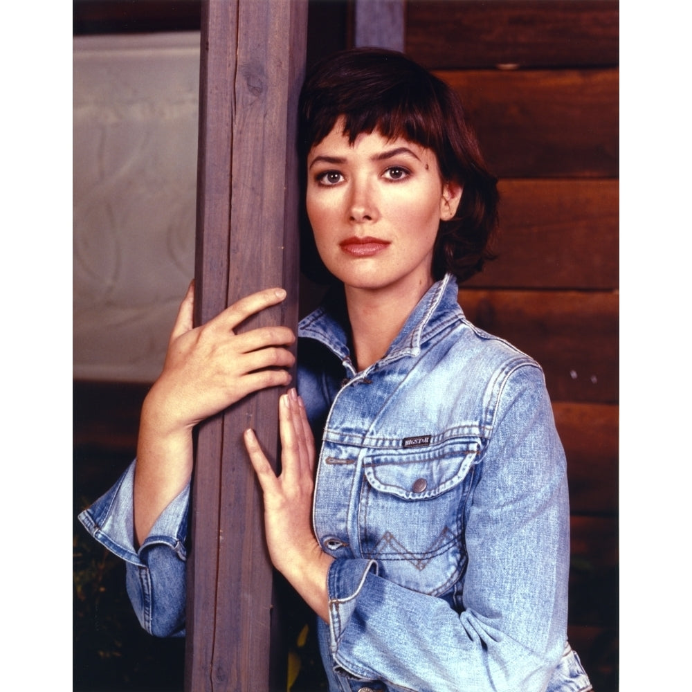 Janine Turner Portrait in Blue Jacket Photo Print Image 1