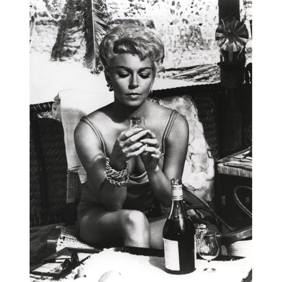 Lana Turner Drinking Wine Portrait Photo Print Image 1