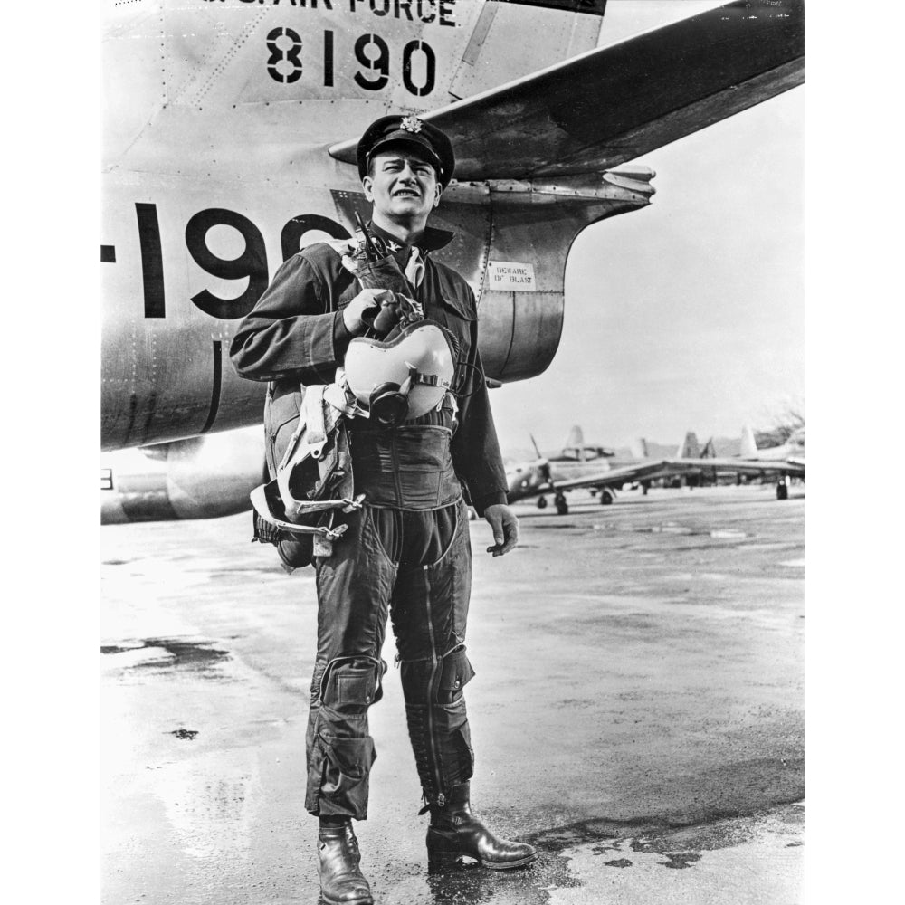 John Wayne by Plane Photo Print Image 1