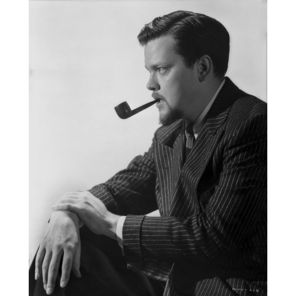 Orson Welles Pipe on Mouth in Classic Photo Print Image 1