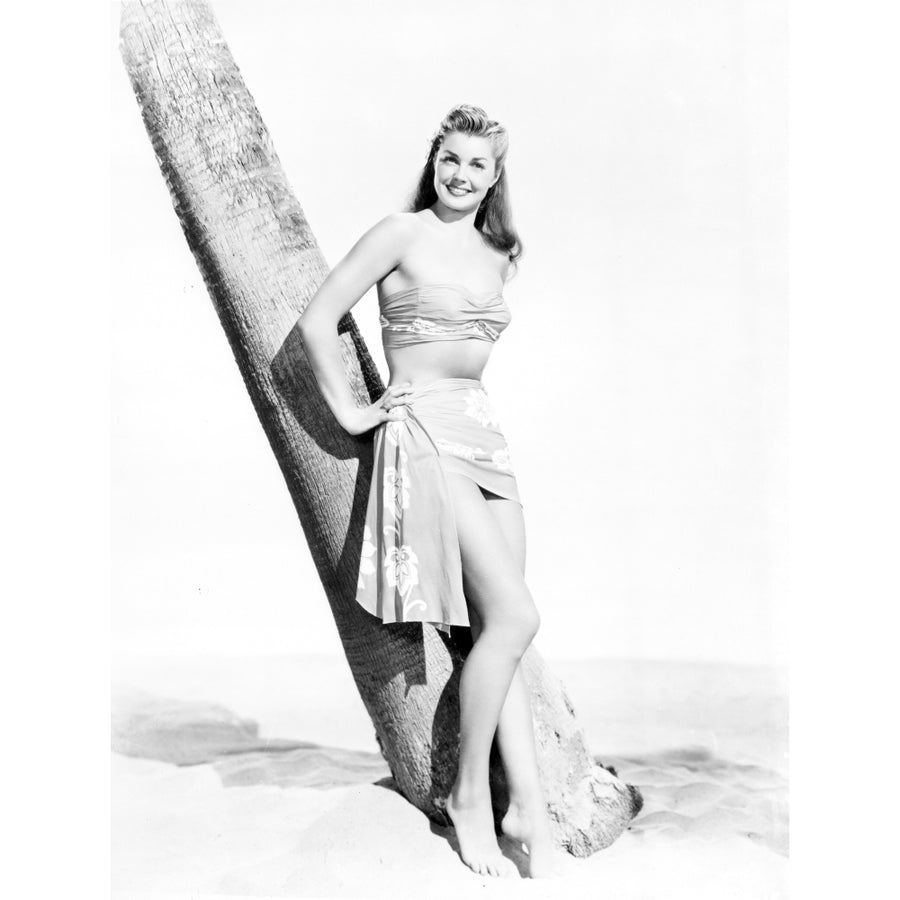 Esther Williams Standing Under the Tree in Black and White Photo Print Image 1