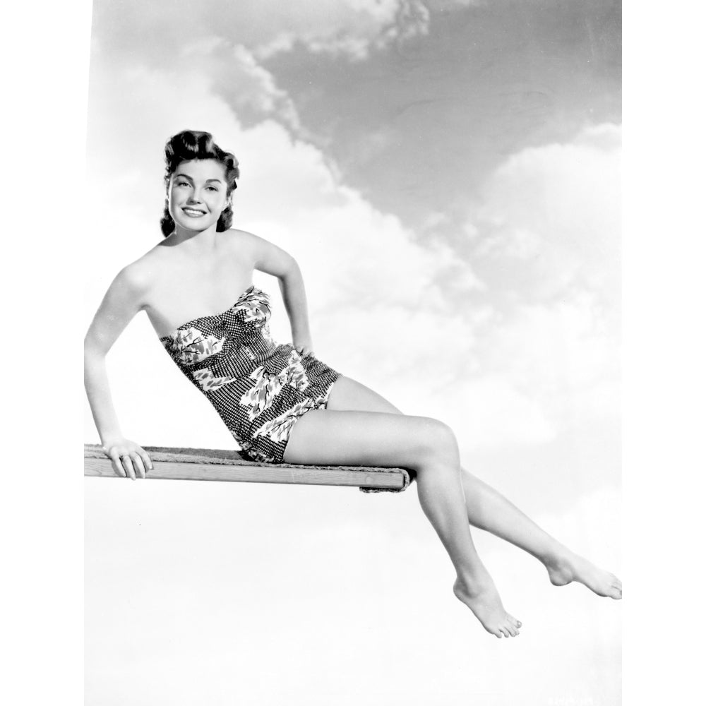 Esther Williams on Swimsuit Posed on Diving Board Photo Print Image 1